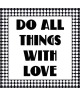 Tableau déco glossy Wording Do Things 50X50 Cm