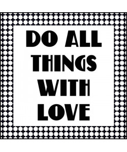 Tableau déco glossy Wording Do Things 50X50 Cm