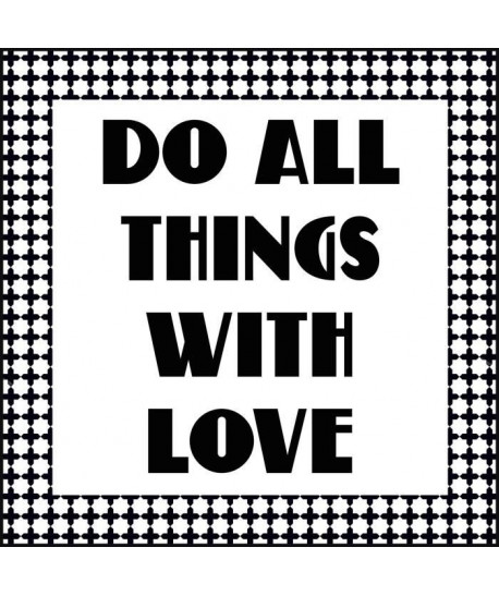 Tableau déco glossy Wording Do Things 50X50 Cm