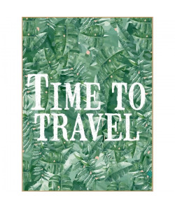 Tableau déco glossy Jungle Travel  30 x 40 cm