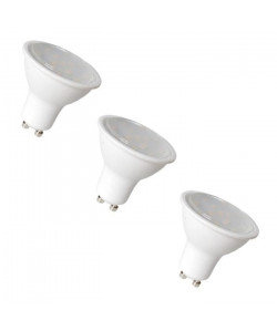 NITYAM Lot de 3 ampoules spot LED GU10 6 W équivalent a 50 W blanc chaud