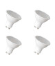 NITYAM Lot de 4 ampoules spot LED GU10 6 W équivalent a 50 W blanc chaud