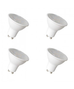 NITYAM Lot de 4 ampoules spot LED GU10 6 W équivalent a 50 W blanc chaud