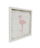 ARIZONA FLAMMAND Cadre Figure laser 54x54 cm Blanc et rose