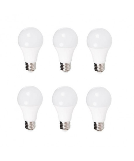 MACADAM LIGHTING Lot de 6 ampoules standard LED E27 10 W 806 lm type standard