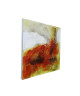 ABSTRAIT BRILLANT 42 Toile peinte 60x60 cm Orange et jaune