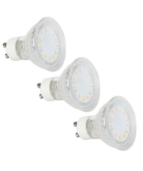 MACADAM LIGHTING Lot de 3 ampoules LED GU10 3 W équivalent a 25 W blanc neutre