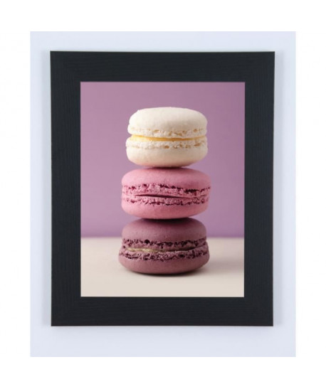 Image encadrée Macarons  31 x 37 cm