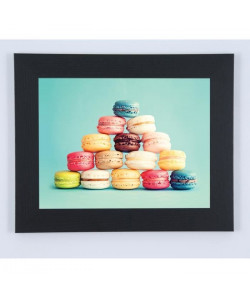 Image encadrée Macarons  31 x 37 cm