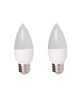 MACADAM LIGHTING Lot de 2 ampoules LED flamme E27 5,5 W équivalent a 40 W blanc chaud