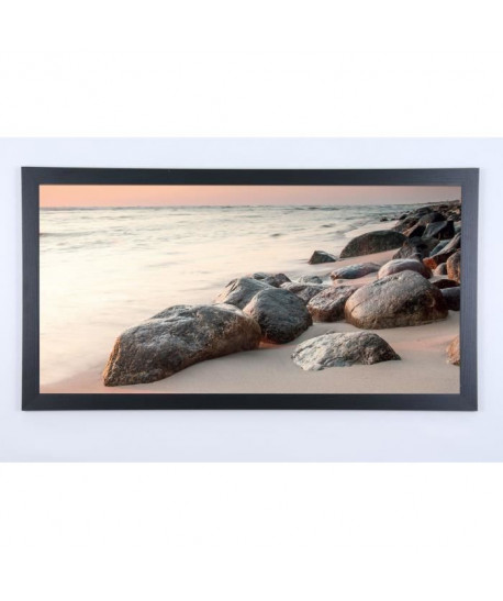 Image encadrée Rochers sur la plage 57x107 cm