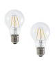 MACADAM LIGHTING Lot de 2 ampoules LED filament standard E27 4 W équivalent a 40 W blanc chaud