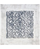 ARABESQUE Tableau en relief 60x60 cm Gris et blanc