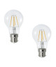 MACADAM LIGHTING Lot de 2 ampoules LED filament standard B22 7,5 W équivalent a 60 W blanc chaud