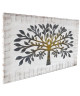 ARBRE LASER DORÉ Toile peinte 60x110 cm Gris et jaune