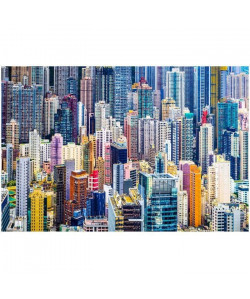 MULTICOLOR CITY Tableau déco 60x90 cm Cité multicolore