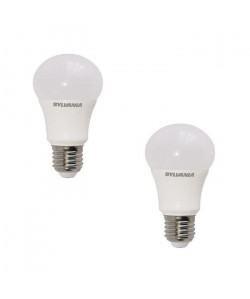 SYLVANIA Lot de 2 ampoules LED Toledo standard GLS E27 9 W équivalent a 60 W dimmable