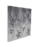 CARRÉ ARGENTÉ Toile peinte abstraite 70x70 cm Gris