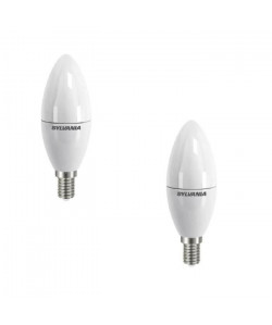 SYLVANIA Lot de 2 ampoules LED Toledo Candle Frosted E14 6 W équivalent a 40 W