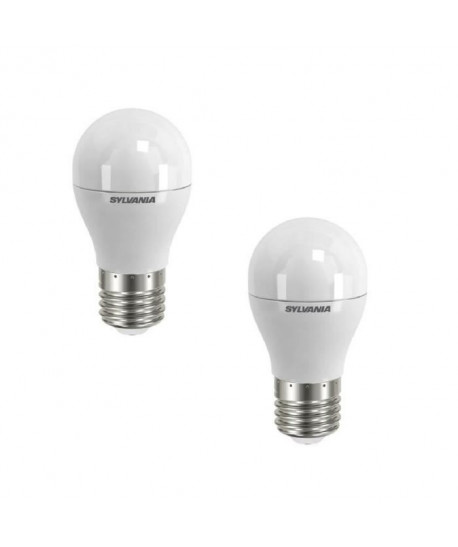 SYLVANIA Lot de 2 ampoules LED Toledo Ball FR E27 6 W équivalent a 40 W