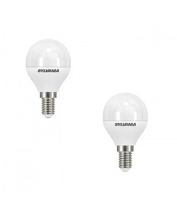 SYLVANIA Lot de 2 ampoules LED Toledo Ball Frosted E14 6 W équivalent a 40 W