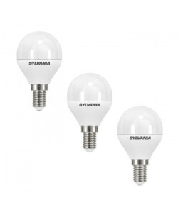 SYLVANIA Lot de 3 ampoules LED Toledo Ball Frosted E14 6 W équivalent a 40 W