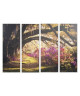 ITEM Lot de 4 Tableaux déco toile  Nature  120x90x2 cm