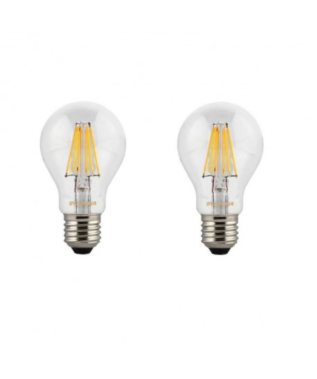 SYLVANIA Lot de 2 ampoules LED a filament Toledo Retro E27 7,5 W équivalent a 75 W