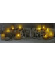 Tableau déco toile lumineuse LED Nature 140x45 cm beige