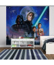 STAR WARS Panoramique Poster XXL 276x254 cm  support intissé  colle incluse bleu