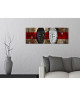 Tableau Déco Panoramique Décor Africain  Africain  80x30 cm