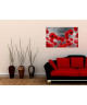 Tableau Déco Fleurs Déco Coquelicots Rouges  Fleurs  80x50 cm