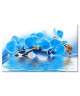 Tableau Déco Orchidées Bleues sur l\'Eau  Fleurs  80x50 cm