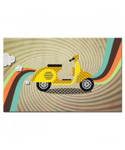 Tableau Déco Vintage Scooter Vespa  Vintage  80x50 cm