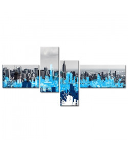 Tableau Déco Graphique Déco New York art Graphique  130x65 cm