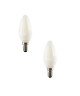 SYLVANIA Lot de 2 ampoules LED a filament Toledo RT Candle E14 4 W équivalent a 35 W