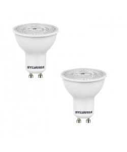 SYLVANIA Lot de 2 ampoules LED spot Refled ES50 V3 GU10 5 W équivalent a 47 W