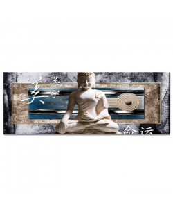 Tableau Déco Panoramique Japon  Zen  80x30 cm