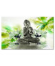 Tableau Déco Ambiance Zen Déco Fleurs et Bouddha  Zen  80x50 cm