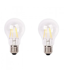 XQLITE Lot de 2 ampoules LED filament LED globe E27 4 W équivalent a 37 W