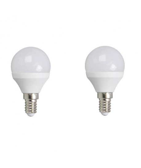 XQLITE Lot de 2 ampoules LED E14 globe 3 W équivalent a 25 W