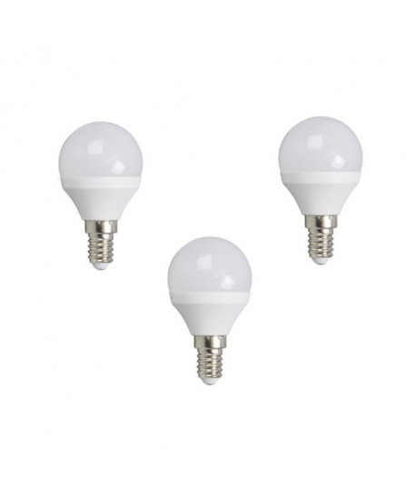 XQLITE Lot de 3 ampoules LED E14 globe 3 W équivalent a 25 W