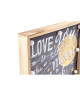 LOVE Tableau déco led en bois  30 x 24 x 4 cm