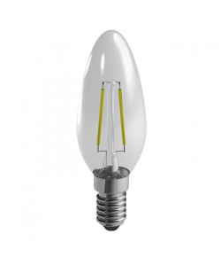 DURACELL Ampoule LED E14 a filaments flamme 2,4 W équivalent 25 W blanc chaud