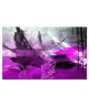 HEXOA Tableau déco abstrait Estampe 80x50 cm violet