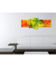 AFRIKA Tableau multi panneaux 160x60 cm jaune