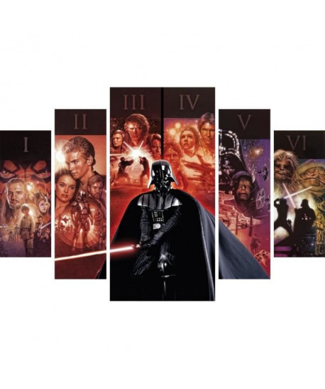 STAR WARS Multi panneaux 150x100 cm rouge