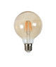 Ampoule LED filament vintage ambrée E27 6 W équivalent a 60 W blanc chaud