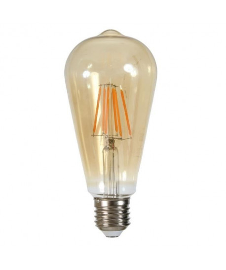 Ampoule LED filament Edison E27 6 W équivalent a 60 W blanc chaud