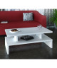 AFTER Table basse style contemporain blanc satiné  L 97 x l 51 cm